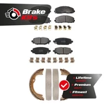 Front Rear Semi-metallic Brake Pads Parking Shoe Kit For 2022-2022 Jeep Wrangler. Fixed Price $100.01.