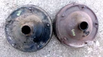 1937 1938 1939 Ford Front Brake Drums / Hubs Original Pair Coupe Sedan Pickup. Fixed Price $399.00.