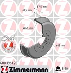 Zimmermann 600.1961.20 Brake Drum For Vw. Fixed Price $72.44.