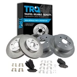 Brake Pad Rotor Set Semi Metallic 2004-2010 Toyota Sienna Front Rear Compatible. Fixed Price $369.99.