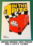 Mac Tools #1 The Pits - Vintage Original Vinyl Decal Sticker Automotive. Fixed Price $9.45.