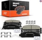 A-premium Front And Rear Ceramic Disc Brake Pads Set Compatible With Select. Fixed Price $105.02.