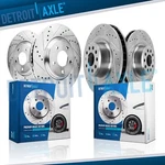 Front Rear Drilled And Slotted Brake Rotors Kit For 2016 - 2021 Tesla Model X. Fixed Price $255.33.