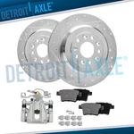 330MM Rear Drilled Rotors Right Caliper Brake Pads Ford Taurus Freestyle. Fixed Price $160.31.