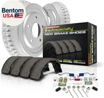 KOE15408DK Autospecialty Rear Replacement Brake Kit-oe Drums & Ceramic. Fixed Price $270.87.