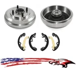 Brand New Rear Drums With Hub Bearings & Brake Shoes Ford Focus 09-11 2.0L. Fixed Price $208.00.