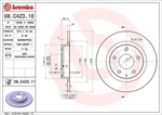 Brembo 08.C423.11 Brake Disc For Mazda, (faw). Fixed Price $78.08.