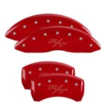 Mgp Caliper Covers For Engraved Front And Rear Vintage Style Rt Red Silver. Fixed Price $299.99.