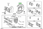 Toyota Genuine Oem Cover Sub-assy, Disc Brake Dust, Front Lh 47704-35101. Fixed Price $183.47.