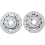 2X Rear A2224232012 Brake Rotors For Mercedes-benz S63 W560 S450 S650 Amg. Fixed Price $261.66.