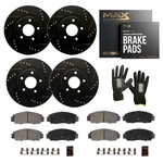 Front & Rear Drilled Brake Rotors + Pads For 2017-2020 Hyundai Elantra Exc 1.6. Fixed Price $251.65.