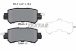 Textar 2554001 Brake Pad Set, Disc For Mazda, (changanese). Fixed Price $62.24.