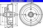 Ate Brake Drum For Vw Beetle Carocha Coccinelle Escarabajo Kaefer 111405615D. Fixed Price $55.81.