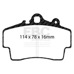Ebc Brakes DP41207R Yellowstuff Street And Track Pads Fits Boxster Cayman. Fixed Price $169.72.