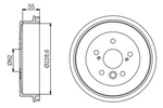 Bosch 986 477 168 Brake Drum For Toyota. Fixed Price $95.11.