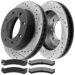 Front Disc Rotors Ceramic Brake Pads For Chevrolet Silverado 2500 2002-2010. Fixed Price $128.12.