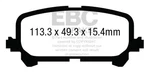 Ebc Brakes DP63025 6000 Series Greenstuff Truck/suv Disc Pads Fits Mdx. Fixed Price $133.95.