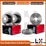Brembo 4 Front Rear Brake Rotor Drum Fits 2006-2008 Gmc Sierra 1500. Fixed Price $721.13.