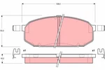 Trw GDB3153 Brake Pad Set, Disc For Mazda. Fixed Price $39.67.