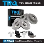 Trq Front & Rear Ceramic Brake Pad Rotor Kit Set For 99-05 Saab 9-5 New. Fixed Price $234.95.