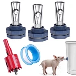 Automatic Pig Nipple Waterer Set With Brass Tank Connectors For Barrel Kit 3P.... Fixed Price $15.71.