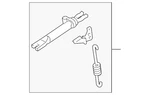 Genuine Mazda Drum Brake Adjuster DF71-26-630. Fixed Price $37.94.