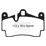 Ebc Brakes DP41474R Disc Pad Set Rear Yellowstuff Our Flagship Range Fmsi. Fixed Price $223.27.