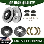 275MM Front Rotors Brake Pads Rear Drums Shoes For Toyota Matrix Vibe 2003-2008. Fixed Price $133.12.