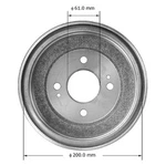 For Honda Civic 1988-1991 Bendix PDR0606 Global Premium Rear Brake Drum. Fixed Price $42.26.