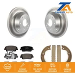 Disc Coated Rotors Semi-metallic Pads & Parking Shoes Rear Kit For Hyundai Santa. Fixed Price $137.13.