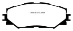 Ebc Brakes DP41791R Disc Pad Set Front Yellowstuff Our Flagship Range Fmsi. Fixed Price $130.80.