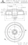 Rear Brake Drum, Pair (2) - Oe Replacement Brembo 21034. Fixed Price $69.95.