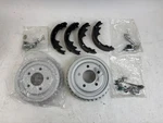 Open Box Power Stop KOE15335DK Direct Replacement Kit: Coated Drums Shoes. Fixed Price $119.99.
