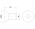 Bolt, Brake Disc Textar TPM0006 For Mazda Hatchback. Fixed Price $16.63.