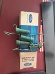 (4) Nos 1962-1971 Ford Mustang / Falcon Brake Retracting Springs C20Z-2035-C Oem. Fixed Price $41.00.
