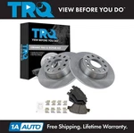 Trq Rear Ceramic Brake Pads & 2 Discs Rotors Kit For Vw Volkswagen Jetta Golf. Fixed Price $94.95.