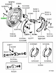 Mitsubishi Airtrek Attrage Bravo CU4W CU5W A13A Pin Rr Brake MR955798 2001/6-2. Fixed Price $34.97.