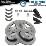 Front & Rear Ceramic Brakes Pads Rotors Parking Shoe Kit For Dodge Truck. Fixed Price $359.85.