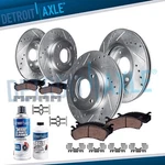 10.32'' Front 9.41'' Rear Drilled Rotors Brake Pad For Honda Civic Acura Integra. Fixed Price $130.91.