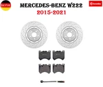 Front Disc Set W/brake Pad And Sensor For 2015-2021 Mercedes 222 Amg. Fixed Price $1753.33.