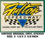 Fulton Speedway - Vintage Original Vinyl Decal Sticker Racing. Fixed Price $9.45.