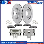 2X Front Brake Calipers Disc/rotors W/ceramic Pads Fits 08-14 Dodge Avenger. Fixed Price $180.26.