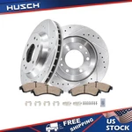 12.01" Front Drilled Brake Rotors Ceramic Pads For Chevy Trailblazer Gmc Envoy. Fixed Price $99.37.