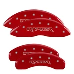 Mgp Caliper Covers Engraved Front And Rear Raptor Red Silver 2012-2012 Ford. Fixed Price $299.99.