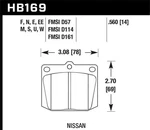 Hawk Performance Front Disc Brake Pad Set 1967-1968 Triumph TR250. Fixed Price $206.99.