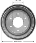 Brake Drum-premium Bendix PDR0374. Fixed Price $87.99.