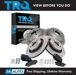 Trq Brake Pad & Rotor Kit Ceramic Fits 2008-2012 Jeep Liberty. Fixed Price $259.95.