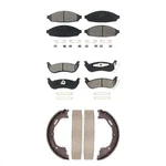 Front Brake Pads Rear Parking Shoes Kit For Mercury Grand Marquis 2005-2011 OE0N. Fixed Price $67.85.