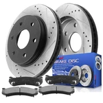 12.01" Front Disc Brake Rotors And Ceramic Pads For 1999-2006 Chevy Sil.... Fixed Price $232.17.