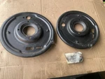 Austin Healey BN1 - BJ8 Hypoid Axle Rh & Lh Rear Backing Plate Set (2) Oem. Fixed Price $129.95.